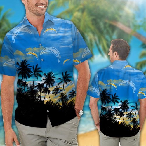 Los Angeles Chargers Hawaiian Shirt Gift for Men Women #16