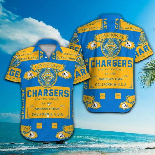 Los Angeles Chargers Hawaiian Shirt Gift for Men Women #15