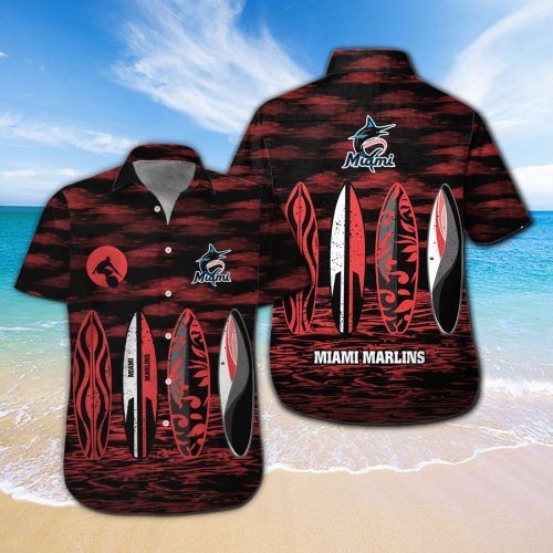 Official Miami Marlins Hawaiian Shirt – Get Your Tropical Team Spirit On!