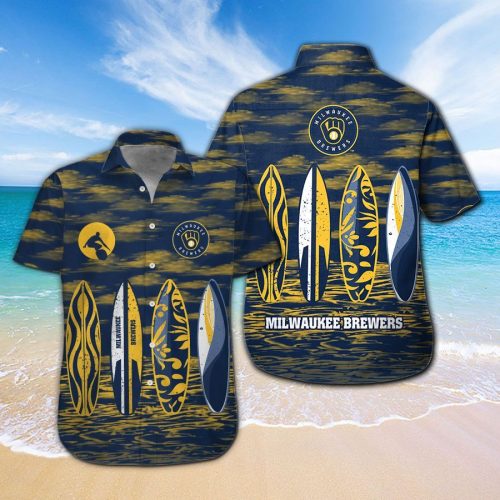 Milwaukee Brewers Hawaiian Shirt #4: Official MLB Merchandise
