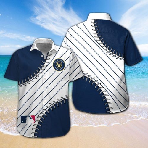 Milwaukee Brewers Hawaiian Shirt #3 – Stylish MLB Fan Apparel