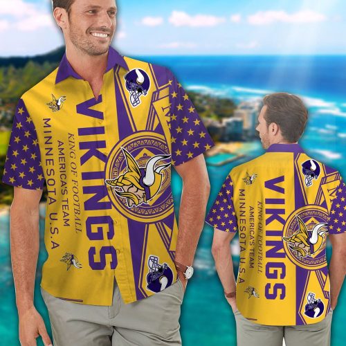 Minnesota Vikings Hawaiian Shirt Gift for Men Women #4
