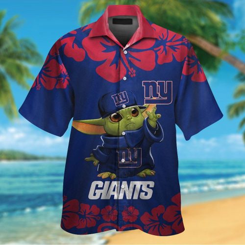 New York Giants & Baby Yoda Hawaiian Shirt Gift for Men Women #2