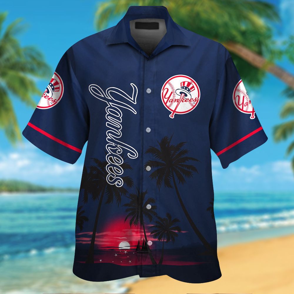 New York Yankees Hawaiian Shirt #12 – Official MLB Merchandise New York Yankees Hawaiian Shirt #12 – Official MLB Merchandise