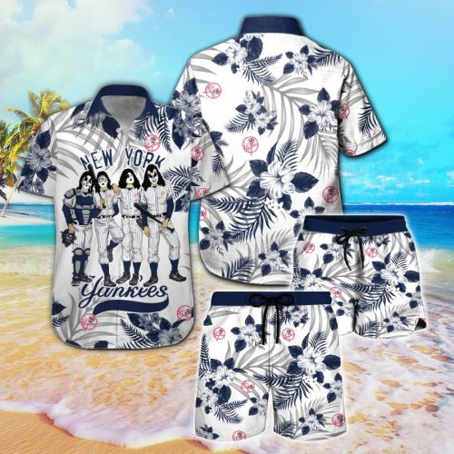 New York Yankees & Kiss Hawaiian Shirt: Unique MLB Fan Apparel