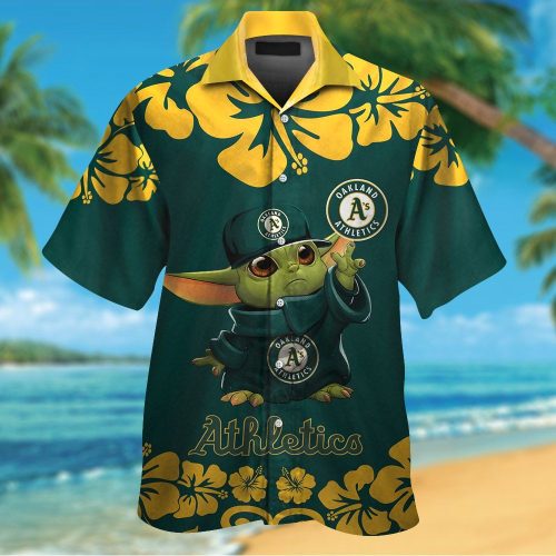 Oakland Athletics & Baby Yoda Hawaiian Shirt #2 – Official MLB Merchandise