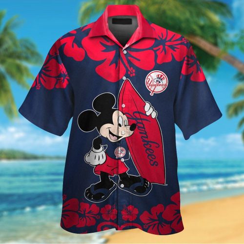 New York Yankees & Mickey Mouse Hawaiian Shirt – Official MLB Disney Collaboration