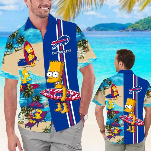 Personalized Buffalo Bills & Simpsons Hawaiian Shirt