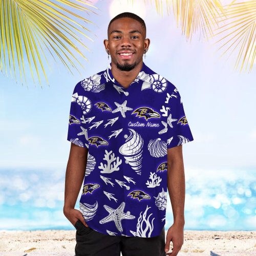 Personalized Baltimore Ravens Hawaiian Shirt Gift for Men Women #2