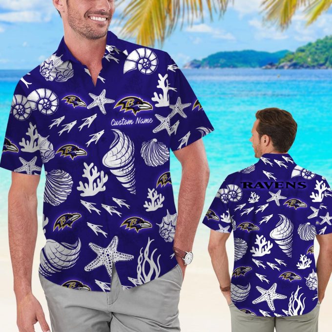 Personalized Baltimore Ravens Hawaiian Shirt Gift for Men Women #2