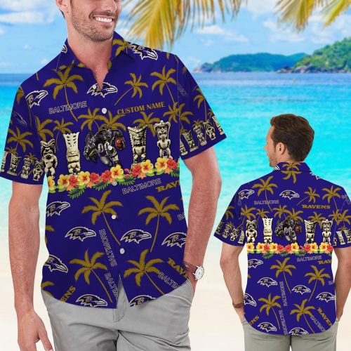 Personalized Baltimore Ravens Hawaiian Shirt