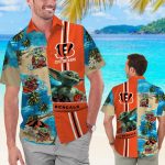 Personalized Cincinnati Bengals & Baby Yoda Hawaiian Shirt