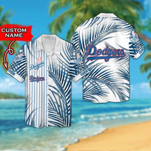Custom Los Angeles Dodgers Hawaiian Shirt – Personalized MLB Fan Apparel