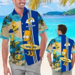 Personalized Los Angeles Rams & Simpsons Hawaiian Shirt