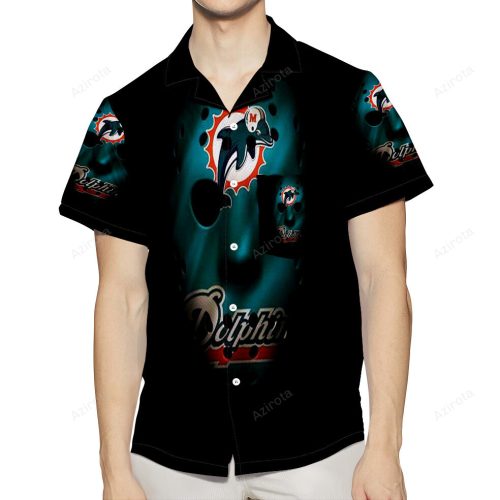 Miami Dolphins Art 1 3D All Over Print Summer Beach Hawaiian Shirt With Pocket