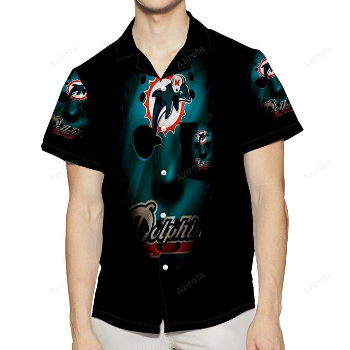 Miami Dolphins Art 1 3D All Over Print Summer Beach Hawaiian Shirt With Pocket