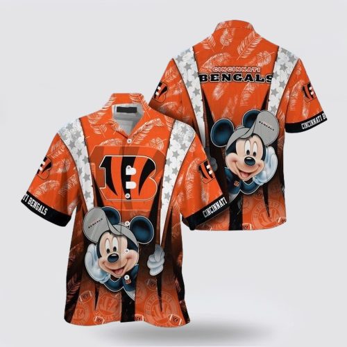 Cincinnati Bengals Nfl Mickey Mouse Hawaiian Shirt For Fans