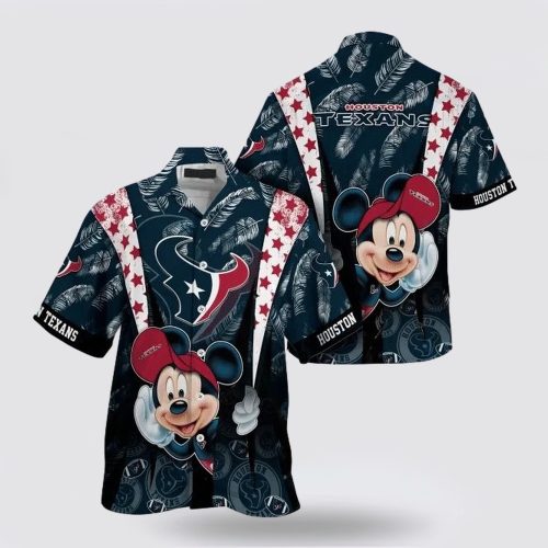 Houston Texans Nfl Mickey Mouse Hawaiian Shirt For Fans