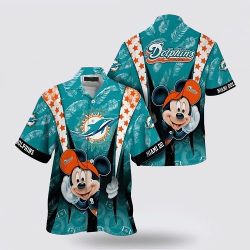 Miami Dolphins Nfl Mickey Mouse Hawaiian Shirt For Fans