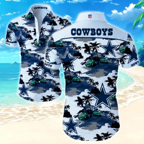 Dallas Cowboys Hawaiian Shirt Summer Gift Tropical Flower Slim Fit Body