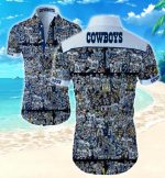 Dallas Cowboys Hawaiian Shirt Summer Gift Tropical Flower Slim Fit Body