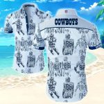 Dallas Cowboys Hawaiian Shirt Summer Gift Tropical Flower Slim Fit Body