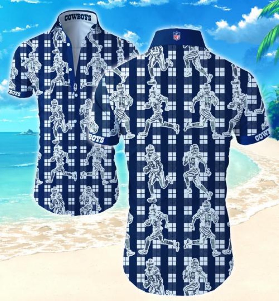 Dallas Cowboys Hawaiian Shirt Summer Gift Tropical Flower Slim Fit Body Dallas Cowboys Hawaiian Shirt Summer Gift Tropical Flower Slim Fit Body