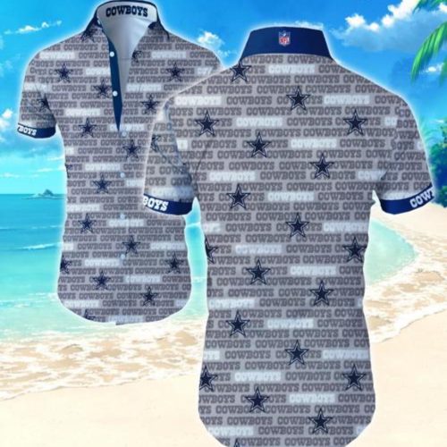 Dallas Cowboys Hawaiian Shirt Summer Gift Tropical Flower Slim Fit Body