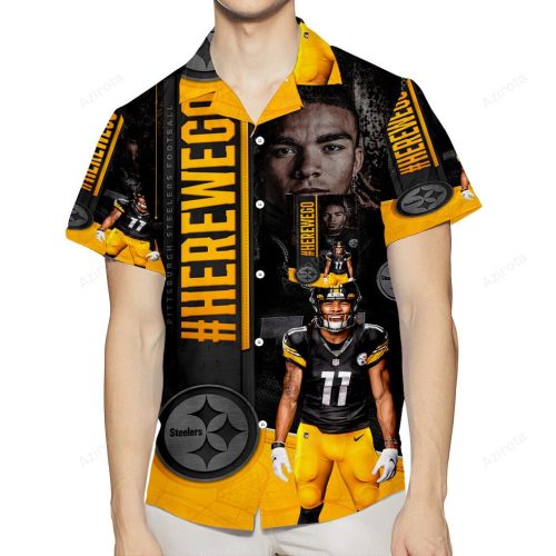 Pittsburgh Steelers Chase Claypool no11 m2 3D All Over Print Summer Beach Hawaiian Shirt With Pocket