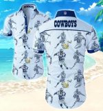 Dallas Cowboys Hawaiian Shirt Summer Gift Tropical Flower Slim Fit Body