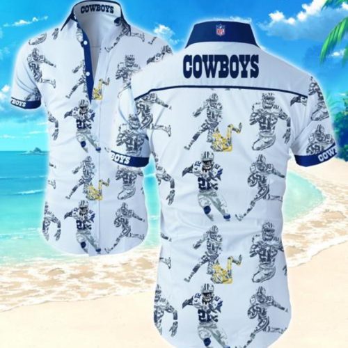 Dallas Cowboys Hawaiian Shirt Summer Gift Tropical Flower Slim Fit Body