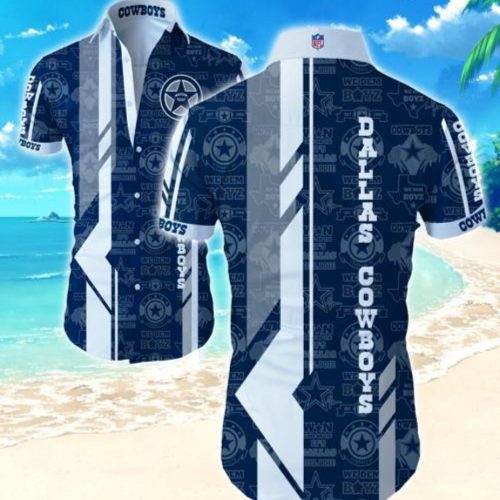 Dallas Cowboys Hawaiian Shirt Summer Gift Tropical Flower Slim Fit Body