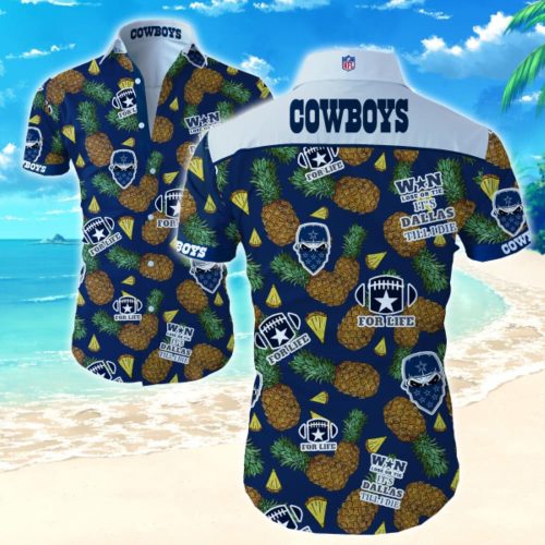 Dallas Cowboys Hawaiian Shirt Summer Gift Tropical Flower Slim Fit Body