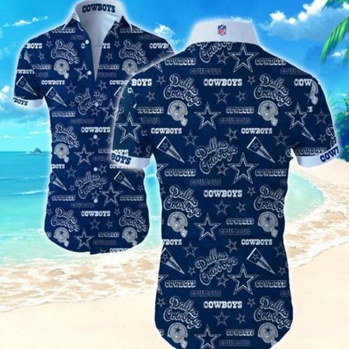 Dallas Cowboys Hawaiian Shirt Summer Gift Tropical Flower Slim Fit Body