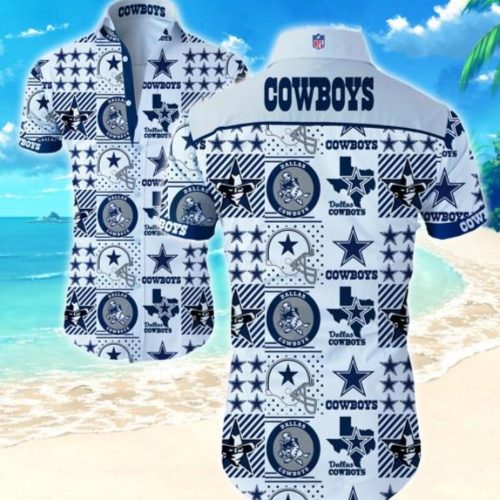 Dallas Cowboys Hawaiian Shirt Summer Gift Tropical Flower Slim Fit Body