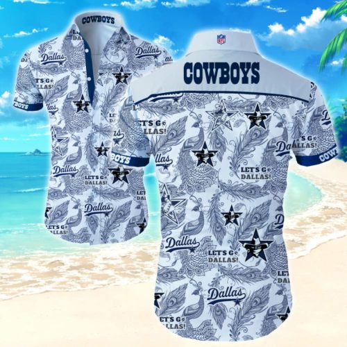 Dallas Cowboys Hawaiian Shirt Summer Gift Tropical Flower Slim Fit Body