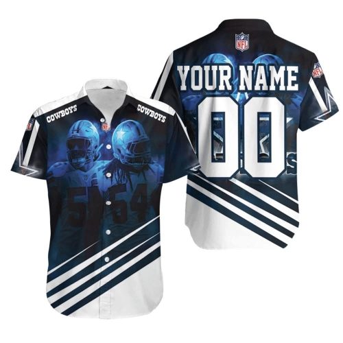 Leighton Vander Esch &amp Jaylon Smith Dallas Cowboys 3D Personalized Hawaiian Shirt Combo Beach