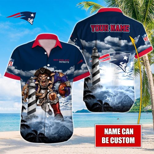 NFL New England Patriots Hawaiian Shirt Custom Gift