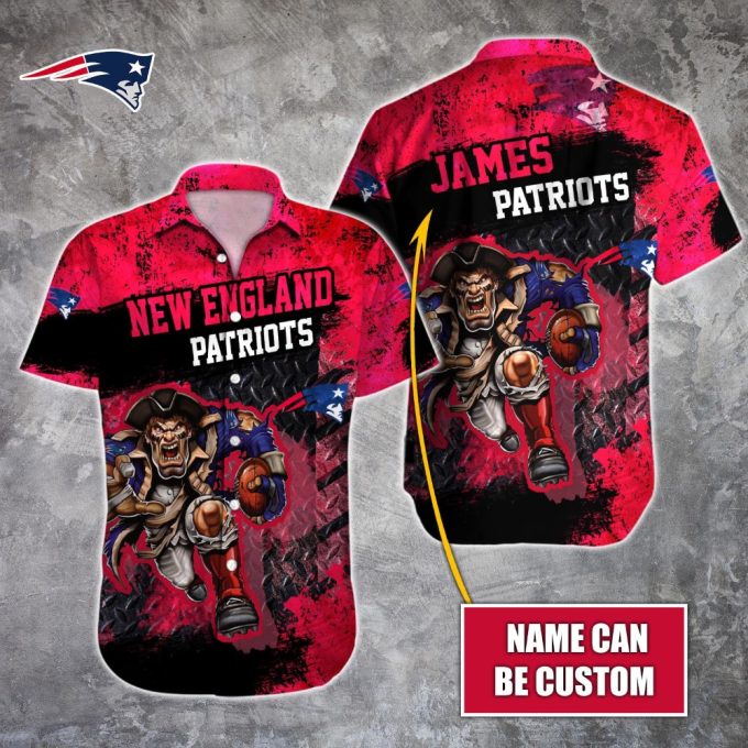 NFL New England Patriots Hawaiian Shirt Custom Gift