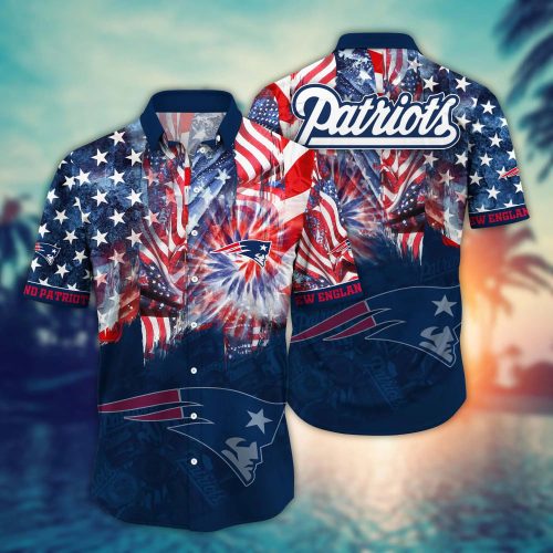 NFL New England Patriots Flower Hawaii Shirt For Fans, Summer Football Shirts Gift