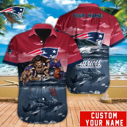 NFL New England Patriots Hawaiian Shirt Custom Gift