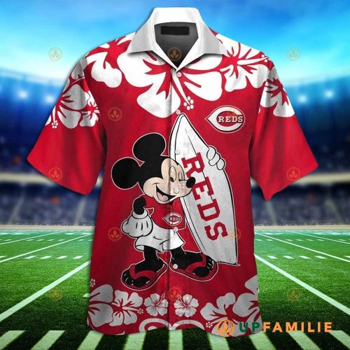 Mickey Aloha Shirt Cincinnati Reds – Cool Hawaiian Shirts with Mickey Mouse Design