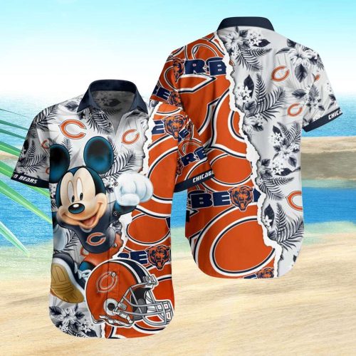 Mickey Aloha Shirt Chicago Bears Hawaiian Shirt Mickey Mouse Hawaiian Shirt