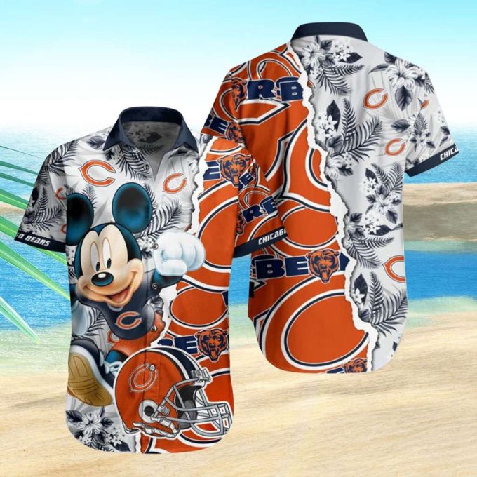 Mickey Aloha Shirt Chicago Bears Hawaiian Shirt Mickey Mouse Hawaiian Shirt