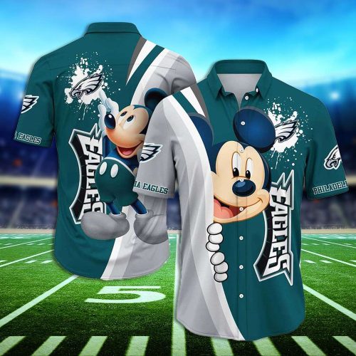 Mickey Aloha Shirt Philadelphia Eagles Hawaiian Shirt Philadelphia Eagles Mickey 3d Hawaiian Shirt