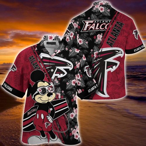 Mickey Mouse Hawaii Shirt Atlanta Falcons NFL Floral Pattern For Fans