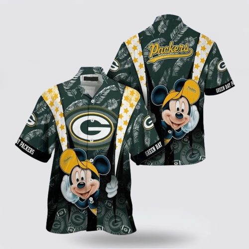 Green Bay Packers Nfl Mickey Mouse Hawaiian Shirt For Fans