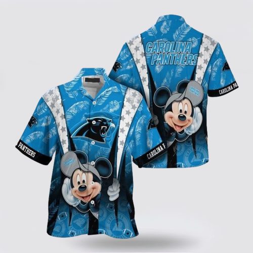 Carolina Panthers Nfl Mickey Mouse Hawaiian Shirt For Fans