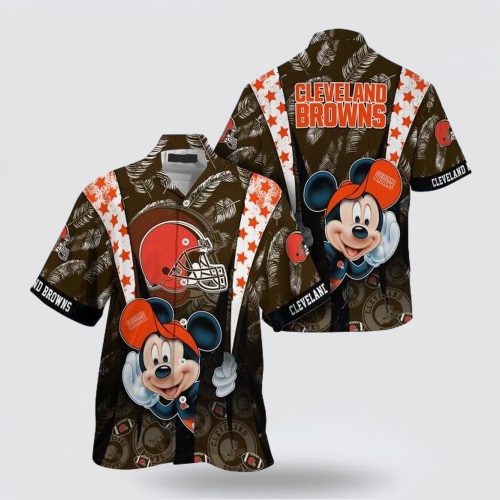 Cleveland Browns Nfl Mickey Mouse Hawaiian Shirt For Fans
