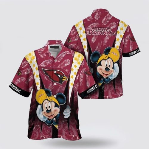 Arizona Cardinals Nfl Mickey Mouse Hawaiian Shirt For Fans